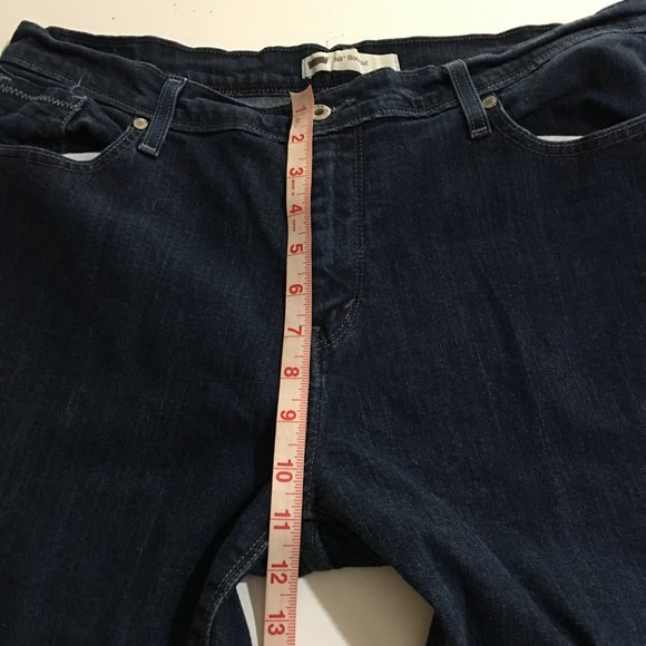 Levi's 515 Bootcut Jeans Women Size 16S Dark Wash - Picture 7 of 9